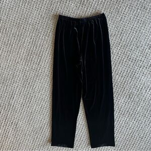 VINTAGE STUDIO JPR BLACK VELVETY PULL ON PANTS  SIZE M